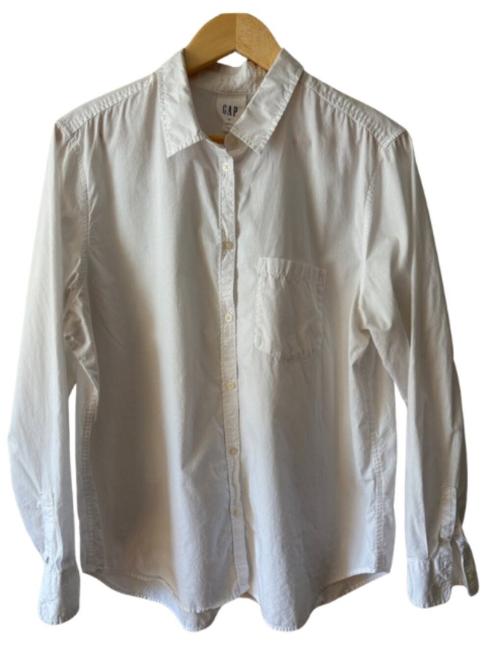 GAP The Classic Shirt Womens XL White Button Down Oversized Cotton